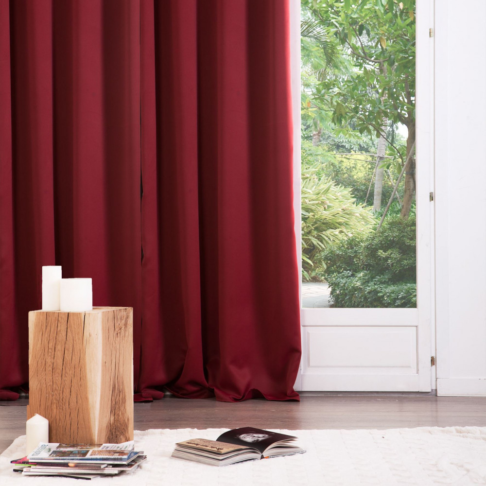 ستارة أحمر 240 × 135 سم قطعتين 120598G من Atmosphera ستارة أحمر 240 × 135 سم قطعتين 120598G من Atmosphera