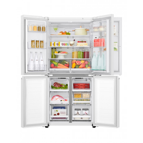  LG Refrigerator 4 Door Capacity 545 Ltr, Inverter Compressor Save Energy, White Glass. 