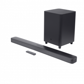 جي بي إل ساوند بار 550 واط 5.1 مع مضخم صوت لاسلكي بلوتوث True HDMI 4K Chromecast & Airplay 2  
