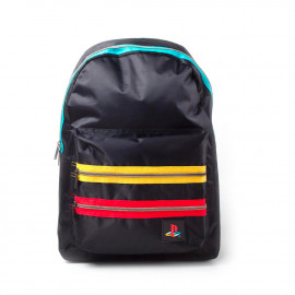 سوني بلاي ستيشن حقيبة ظهر مدرسية بشعار ريترو ، لون أسود. 