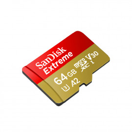 سانديسك بطاقة ذاكرة مايكرو اس دي اكستريم سعة 64 جيجابايت. 