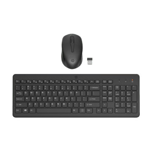اتش بي طقم لوحة مفاتيح وماوس لاسلكي 330 – أسود