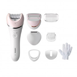 Cordless Epilator Wet & Dry, Usage time up to 40 minutes, +8 Accessories White Color from Philips 