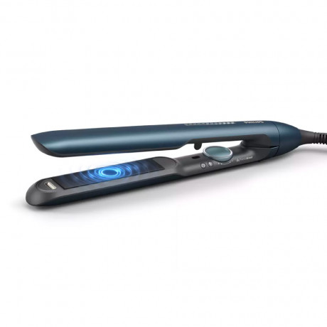  فيليبس جهاز تمليس الشعر بتقنية ThermoShield، درجة حرارة تصل إلى 230 درجة مئوية، لون بترولي. 