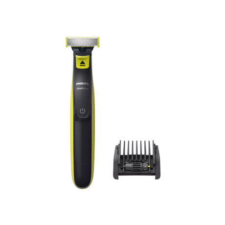  Philips Beard Trimmer Oneblade Rechargeable, 5-in-1 Adjustable Comb, Lime Green/Grey Color. 