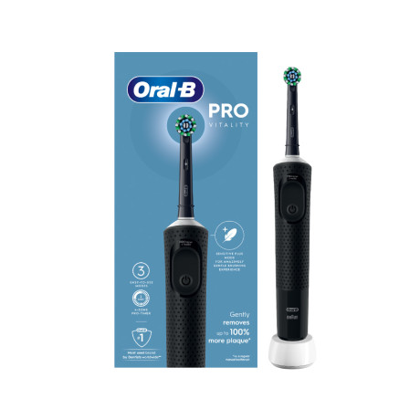  أورال-بي فرشاة أسنان كهربائية Vitality Pro لون أسود 