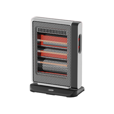  ترست مدفأة هالوجين كهربائية 1200 واط، أبيض ورمادي. 