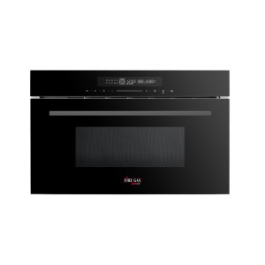 فاير غاز برولاين ميكروويف بلت إن 34 لتر، 1100 واط، 2 في 1، 10 برامج، لون أسود.