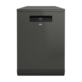 بيكو جلاية 6 برامج، سعة 15 طقم، ماتور انفرتر عديم الاحتكاك موفر للكهرباء، 3 رفوف، ستانلس داكن.