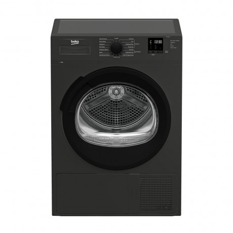  Beko Dryer 8Kg, Heat Pump System Save Energy, 15 Programs, Dark Stainless. 