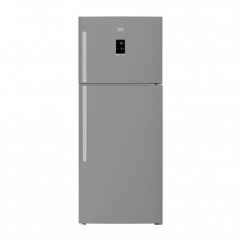 Beko Refrigerator Gross 530 Ltr, Dual Cooling, Fresh Blue Light For Fruit & Vegetables, External Electronic Control, Silver Color. 