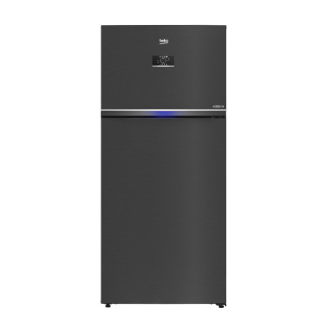  بيكو ثلاجة سعة 650 لتر، ماتور انفرتر موفر للكهرباء، بيانو أسود. 
