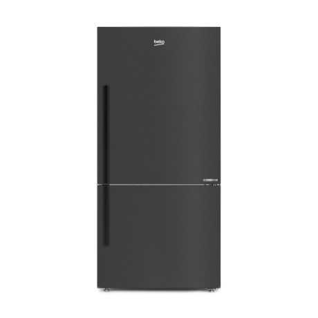  بيكو ثلاجة بفريزر سفلي سعة 554 لتر، ماتور انفرتر موفر للكهرباء، ستانلس أسود. 