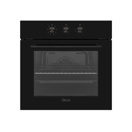 فاير غاز فرن كهربائي بلت إن 60 سم، سعة 69 لتر، 8 برامج، 2600 واط، زجاج أسود.