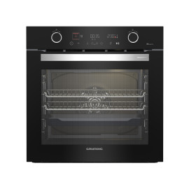 غرونديغ فرن كهربائي بلت إن 60 سم، سعة 72 لتر، 13 برنامج، 3300 واط، زجاج أسود.