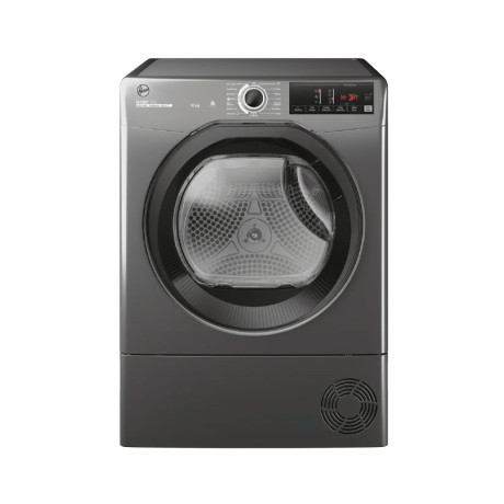  هوفر نشافة سعة 10 كغم، نظام مكثف داخلي، 9 برنامج، فضي. 