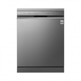 LG Dishwasher 9 Programs, 14 Place Setting, Inverter Direct Drive Save Energy, 2 Racks, Clean From Every Angle, Stainless Steel. 
