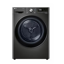 إل جي نشافة سعة 9 كغم، نظام مضخة حرارية موفر للكهرباء، 14 برنامج، أسود.