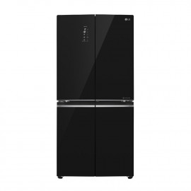 LG Refrigerator 4 Door Gross 545 Ltr, Inverter Compressor Save Energy, Door-In-Door ,Air Filter, Door Cooling, Black Glass. 