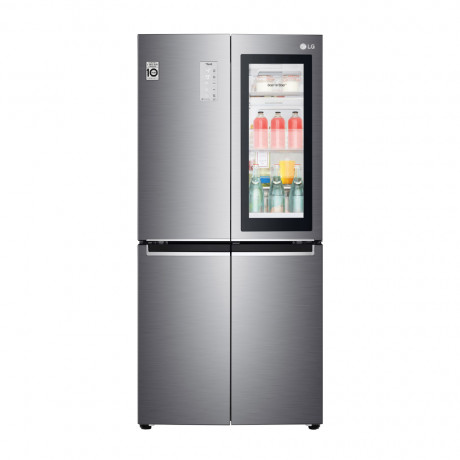  LG Refrigerator InstaView 4 Door Capacity 530 Ltr, Inverter Compressor Save Energy, Silver. 