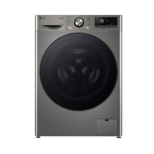 إل جي غسالة سعة 10 كغم، 14 برنامج، ماتور انفرتر دفع مباشر بالذكاء الاصطناعي، فضي.