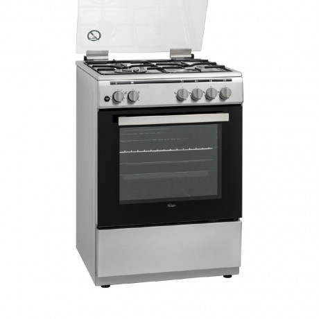  Magic Oven Free Standing 4 Burners, Size 60*60 Cm, Capacity 64 Ltr, Stainless Steel. 
