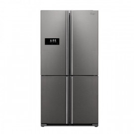 Magic Refrigerator 4 Door Gross 577 Ltr, External Electronic Control Screen, Tempered Glass Shelves Adjustable, Stainless Steel. 