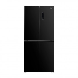 Magic Refrigerator 4 Door Capacity 472 Ltr, Inverter Compressor Save Energy, Black Glass. 