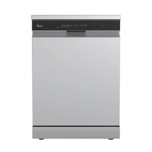 مايديا جلاية 10 برامج، سعة 14 طقم 3 رفوف، فضي