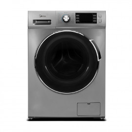 Midea Washer Capacity 9 kg, 16 Programs, Inverter Motor Save Energy, 1400 RPM, Quick Wash, Feature Add Garment, Dark Silver. 