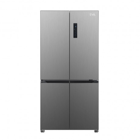  EVA Refrigerator 4 Door Capacity 522 Ltr, Inverter Compressor Save Energy, Stainless Steel. 