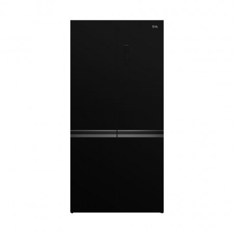  EVA Refrigerator 4 Door Capacity 522 Ltr, Inverter Compressor Save Energy, Black Glass. 
