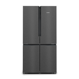 سيمنز ثلاجة أربع أبواب سعة 601 لتر ستانلس ستيل أسود