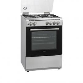 Smart Oven Free Standing 4 Burners, Size 60*60 Cm, Capacity 64 Ltr, Stainless Steel. 