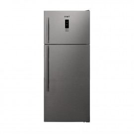 Smart Refrigerator, Gross 530 Ltr, External Electronic Control Screen, Tempered Glass Shelves Adjustable, Stainless Steel. 
