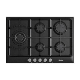ساوتر طباخ غاز بلت إن 75 سم، 5 مواقد، أسود