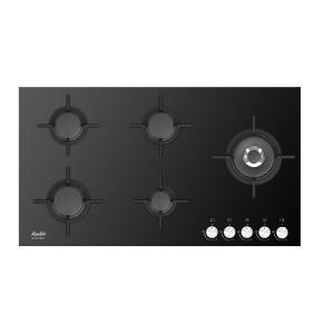 ساوتر طباخ غاز بلت إن 90 سم، 5 مواقد، ستانلس ستيل