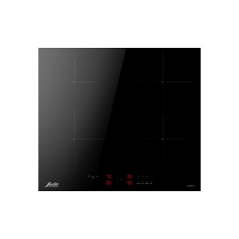 ساوتر طباخ الحث المغناطيسي (Induction) بلت إن 60 سم، 4 مواقد تسخين، زجاج أسود.