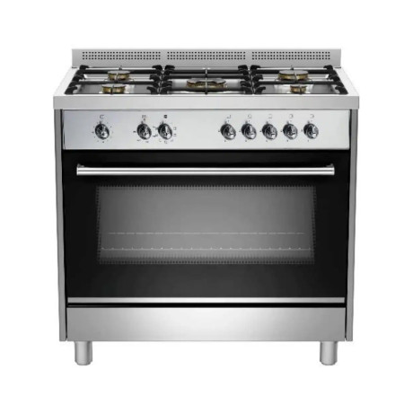  سوتر فرن غاز/كهرباء 5 مواقد، قياس 90*60 سم، سعة 117 لتر، ستانلس ستيل. 