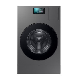 سامسونج غسالة مع نشافة (Bespoke AI) غسيل 18 كغم / 11 كغم تجفيف، 22 برنامج، ماتور دجتل انفرتر/ انفرتر مضخة حرارية، فضي داكن.
