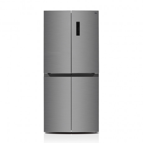  TCL Refrigerator 4 Door Capacity 455 Ltr, Inverter Compressor Save Energy, Silver Color. 