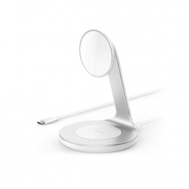 Anker Wireless Charger Pad, PowerWave Magnetic 2-in-1 Stand with USB-C Cable White Color  
