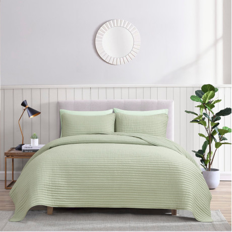  ويل طقم غطاء سرير وشراشف CHIC AURELIA 6 قطع مقاس 240x220 سم لون سيج 