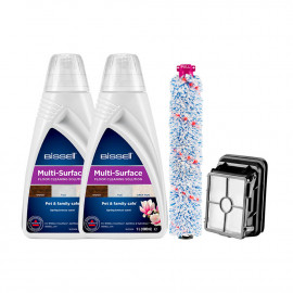 Bissell Shampoo Package (Shmp 1 liter -2, Brsh-1, Fltr-1) White. 