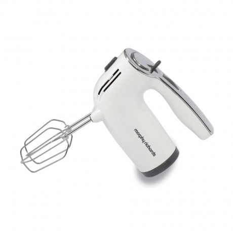 Morphy Richards Hand Mixer 300W, 5 Speed+Turbo, White Color. 