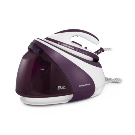  Morphy Richards Steam Iron 3000W, Ceramic Soleplate, with Water Tank 2 Ltr, Purple/White Color. 