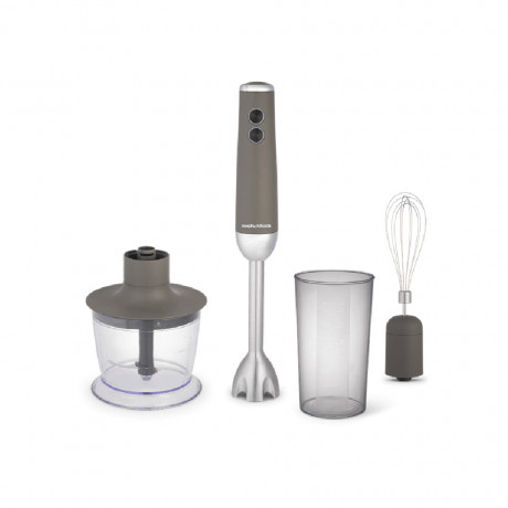  Morphy Richards Hand Blender 1000W with Lid, Gray Color. 