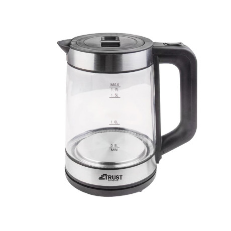  ترست غلاية زجاج سعة 1.7 لتر لون أسود 