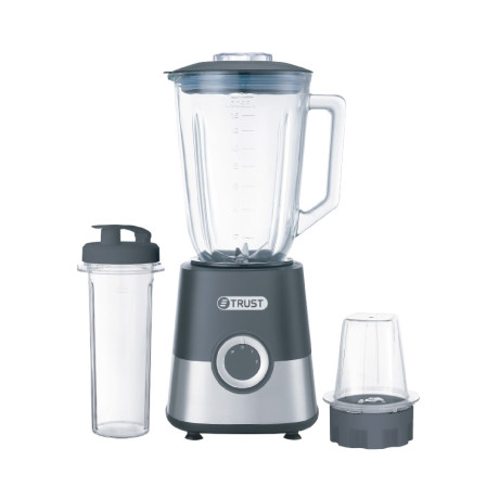  ترست خلاط 600 واط سعة 1.5 لتر ستانلس وستيل وأسود 