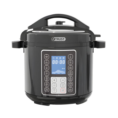  ترست طنجرة ضغط كهربائية Smart Cook Pro سعة 12 لتر بقدرة 1600 واط، أسود. 